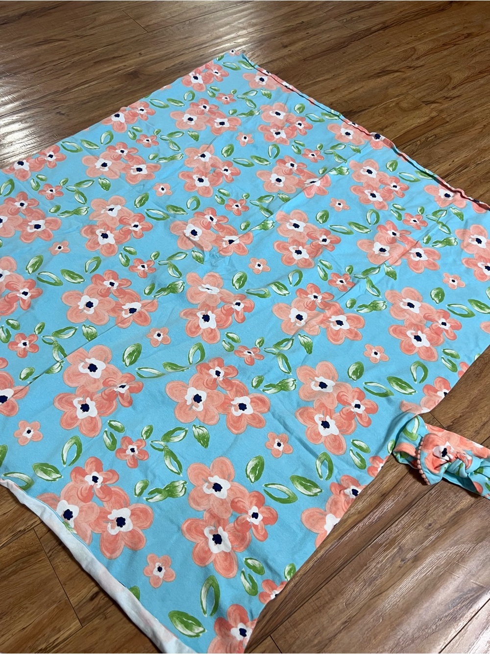 Baby Girl Swaddle Blanket with Matching Bow